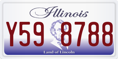 IL license plate Y598788