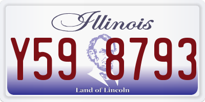 IL license plate Y598793