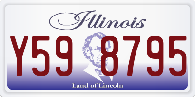 IL license plate Y598795