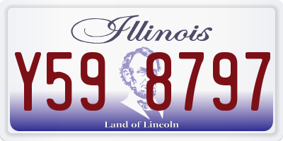 IL license plate Y598797