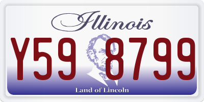 IL license plate Y598799