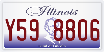 IL license plate Y598806