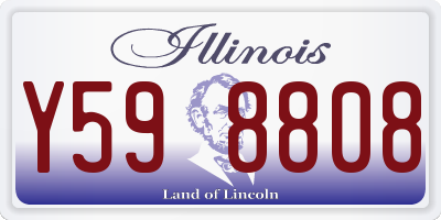 IL license plate Y598808