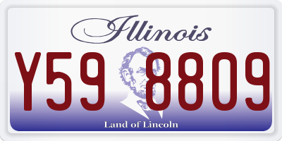 IL license plate Y598809