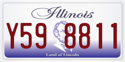 IL license plate Y598811