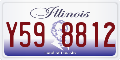 IL license plate Y598812