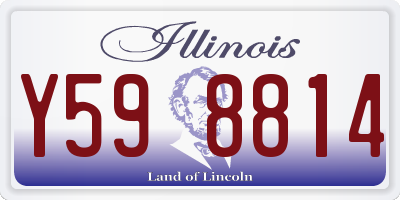 IL license plate Y598814