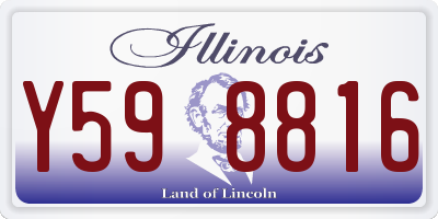 IL license plate Y598816