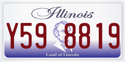 IL license plate Y598819