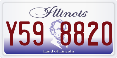 IL license plate Y598820