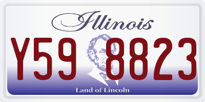IL license plate Y598823