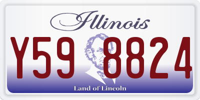 IL license plate Y598824