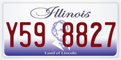 IL license plate Y598827