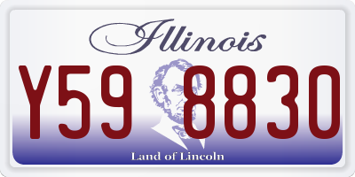 IL license plate Y598830