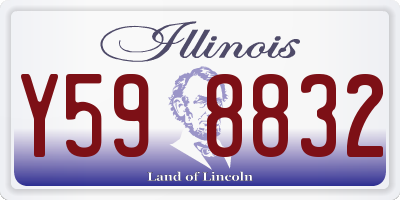 IL license plate Y598832