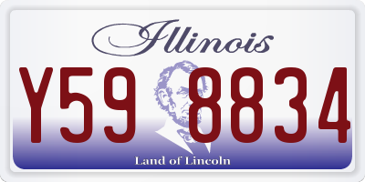 IL license plate Y598834