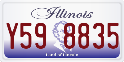 IL license plate Y598835