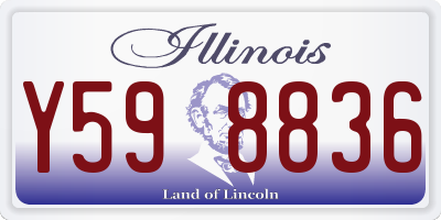 IL license plate Y598836