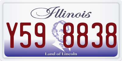 IL license plate Y598838