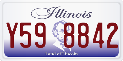IL license plate Y598842