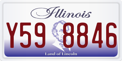 IL license plate Y598846