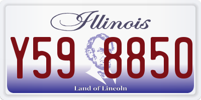 IL license plate Y598850
