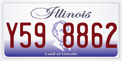 IL license plate Y598862
