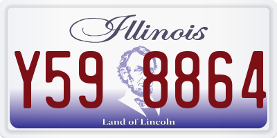 IL license plate Y598864