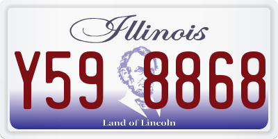 IL license plate Y598868