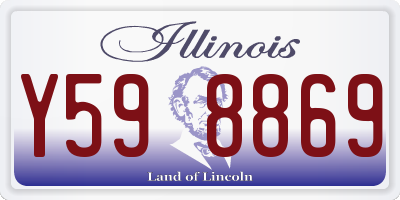 IL license plate Y598869