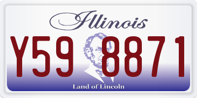 IL license plate Y598871
