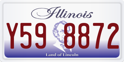 IL license plate Y598872