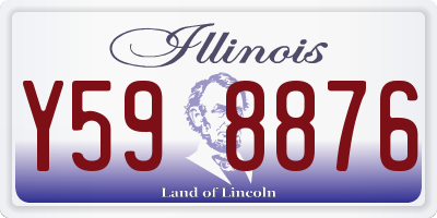 IL license plate Y598876