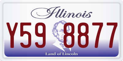 IL license plate Y598877