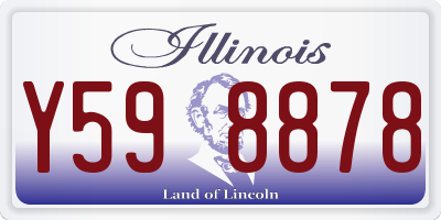 IL license plate Y598878