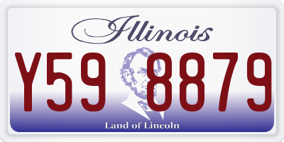 IL license plate Y598879