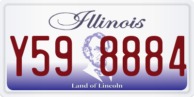 IL license plate Y598884