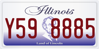 IL license plate Y598885