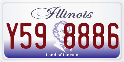 IL license plate Y598886