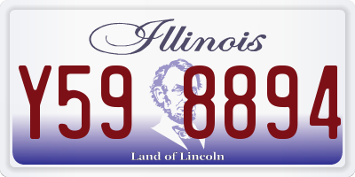 IL license plate Y598894