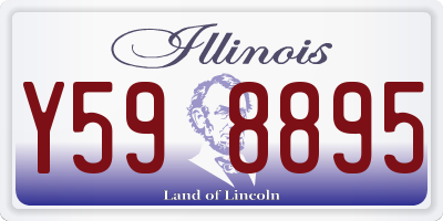 IL license plate Y598895