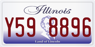 IL license plate Y598896