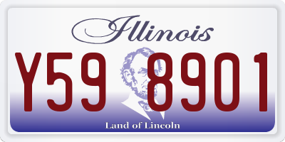 IL license plate Y598901