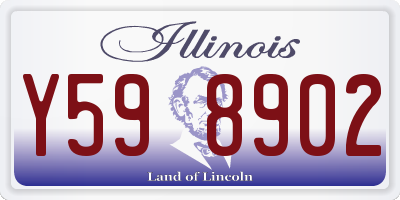 IL license plate Y598902