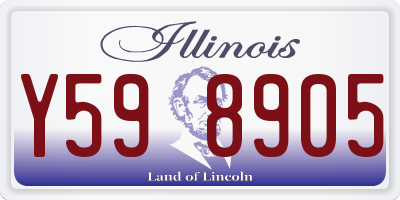 IL license plate Y598905
