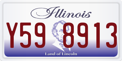 IL license plate Y598913