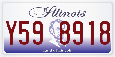 IL license plate Y598918