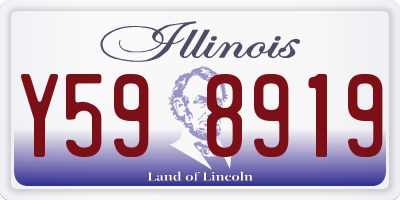 IL license plate Y598919