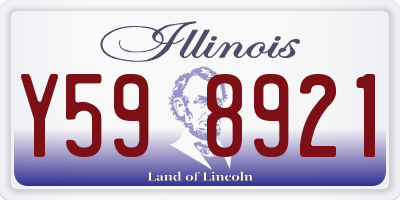 IL license plate Y598921