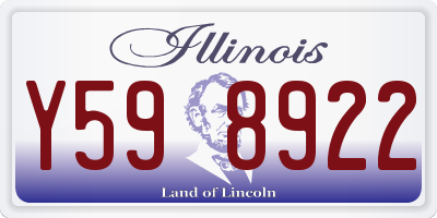 IL license plate Y598922